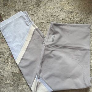 Zella Gray Performance Leggings with High Waist